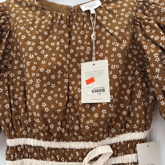 Bohme Brown Floral Dress - Picture 5 of 5